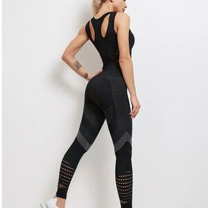 Black and Gray Women's Jumpsuit